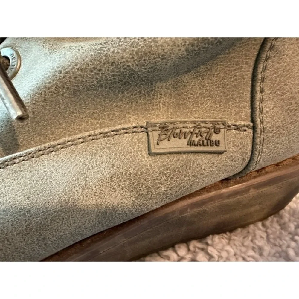 Women's‎ Blowfish Malibu Kinsley Olive Green Ankle Boots Size 6-1/2